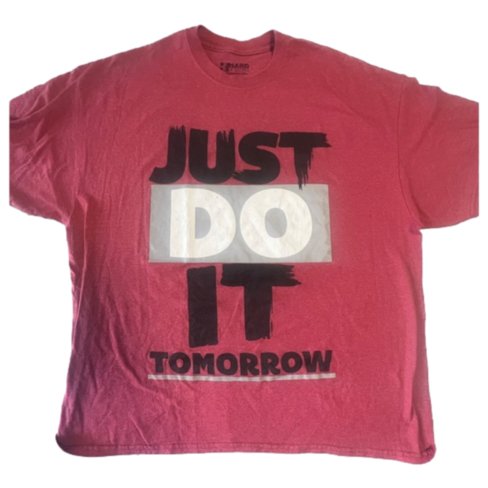 Hard Ten Just Do It Tomorrow Short Sleeve Shirt 100% cotton XXL